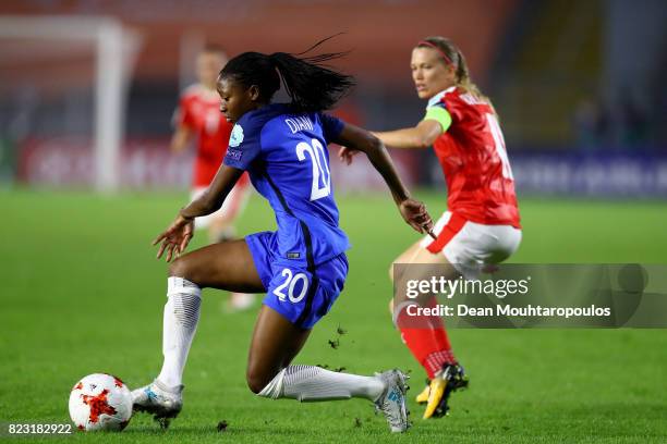 Kadidiatou Diani of France runs with the ball during the Group C match between Switzerland and France during the UEFA Women's Euro 2017 at Rat...