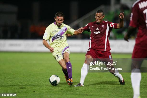 Julian PALMIERI / David FLEURIVAL - - Metz / Istres - 9e journee Ligue 2,