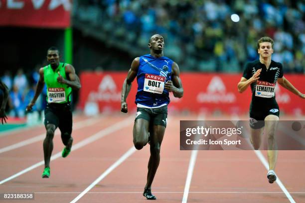 Usain BOLT / Christophe LEMAITRE - 200m - - Ligue de Diamant - Meeting Areva au Stade de France-Paris,