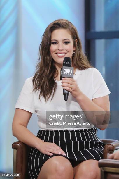 Model Ashley Graham visits Build to discuss her new show "The Ashley Graham Project" at Build Studio on July 26, 2017 in New York City.