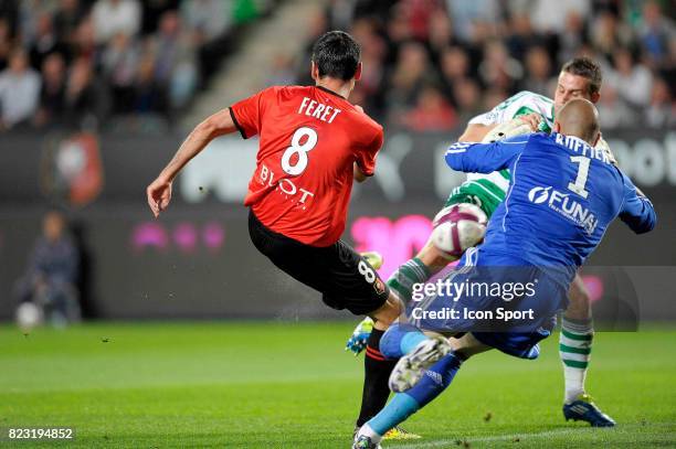Julien FERET / Stephane RUFFIER - - Rennes / Saint Etienne - 8eme journee de Ligue 1,