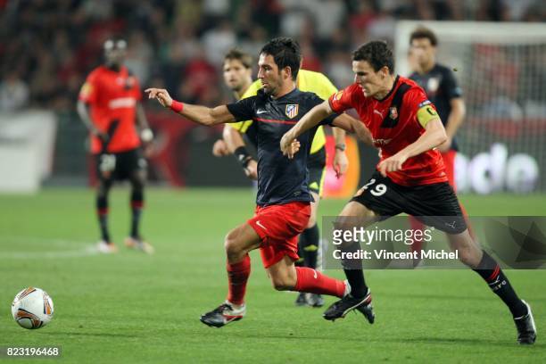 Arda TURAN / Romain DANZE - - Rennes / Atletico Madrid - Europa League,