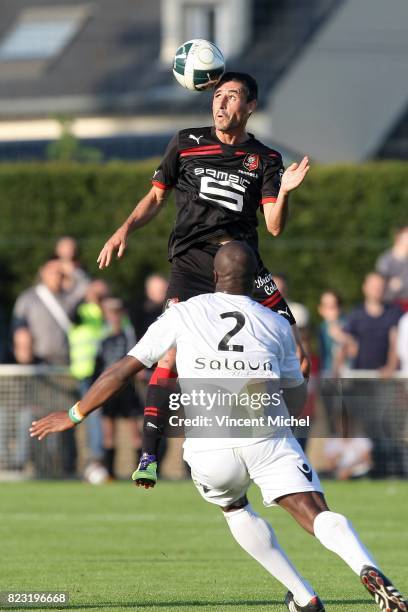 Julien FERET - - Rennes / Lorient - match de preparation -Ploermel,