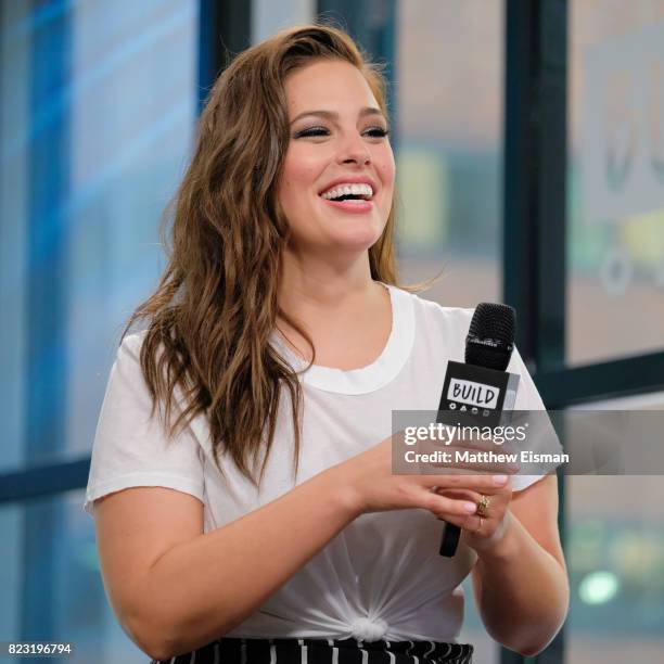 Model Ashley Graham discusses her new show "The Ashley Graham Project" at Build Studio on July 26, 2017 in New York City.