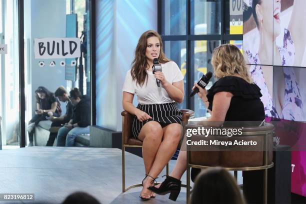 Model Ashley Graham visits Build to discuss her new show "The Ashley Graham Project" at Build Studio on July 26, 2017 in New York City.