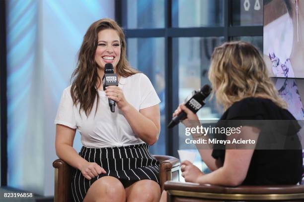 Model Ashley Graham visits Build to discuss her new show "The Ashley Graham Project" at Build Studio on July 26, 2017 in New York City.