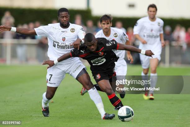 Arnold MVUEMBA / Abdoul CAMARA - - Rennes / Lorient - match de preparation -Ploermel,