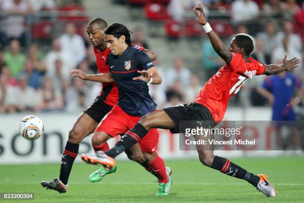 Kevin THEOPHILE CATHERINE / Georges MANDJECK - - Rennes / Atletico Madrid - Europa League,