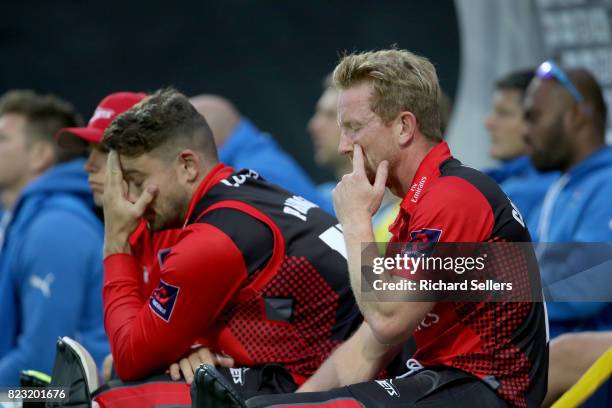 Paul Collingwoodof Durham during the NatWest T20 blast between Yorkshire Vikings and Durham at Headingley on July 26, 2017 in Leeds, England.