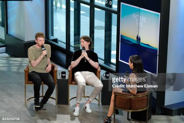 Jimmy Rainsford and Ryan Hennessy of the band Picture This discuss their new EP "Picture This" at Build Studio on July 26, 2017 in New York City.