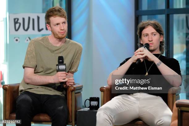 Jimmy Rainsford and Ryan Hennessy of the band Picture This discuss their new EP "Picture This" at Build Studio on July 26, 2017 in New York City.