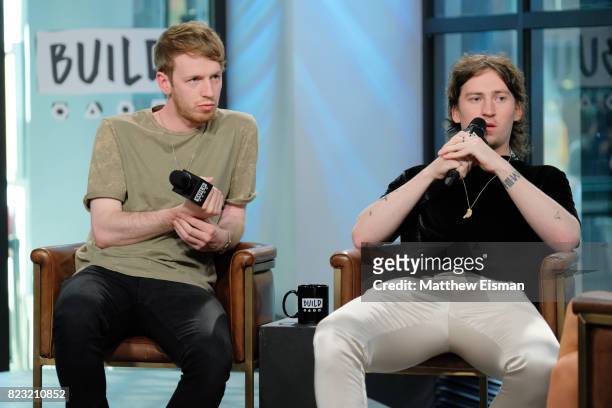 Jimmy Rainsford and Ryan Hennessy of the band Picture This discuss their new EP "Picture This" at Build Studio on July 26, 2017 in New York City.