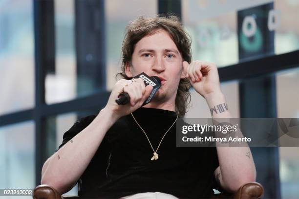Musician Ryan Hennessy visit Build to discuss their new EP "Picture This" at Build Studio on July 26, 2017 in New York City.