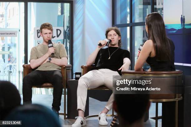 Band members from Picture This, Jimmy Rainsford and Ryan Hennessy, visit Build to discuss their new EP "Picture This" at Build Studio on July 26,...