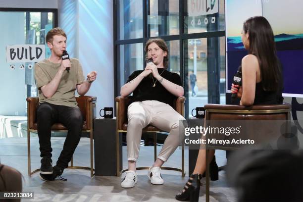 Band members from Picture This, Jimmy Rainsford and Ryan Hennessy, visit Build to discuss their new EP "Picture This" at Build Studio on July 26,...