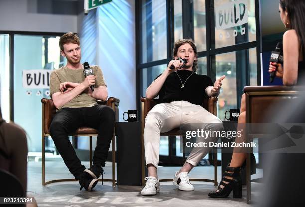 Jimmy Rainsford and Ryan Hennessy of Picture This attend the Build Series to discuss their new EP 'Picture This' at Build Studio on July 26, 2017 in...