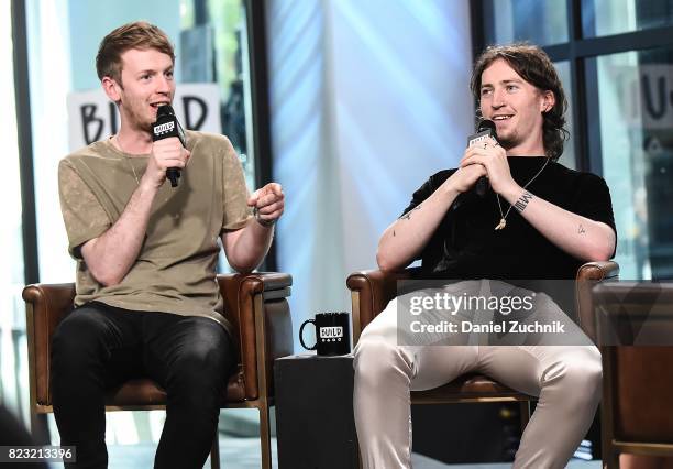 Jimmy Rainsford and Ryan Hennessy of Picture This attend the Build Series to discuss their new EP 'Picture This' at Build Studio on July 26, 2017 in...