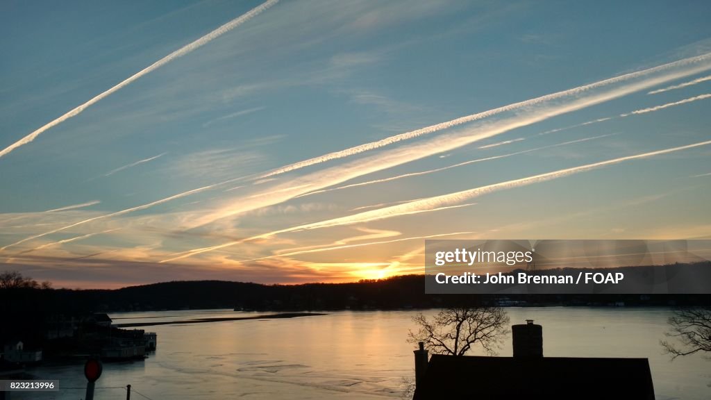 Calm lake in New Jersey