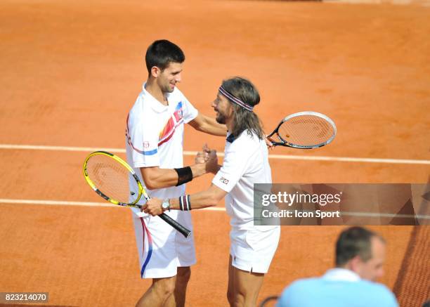 Novak DJOKOVIC / Bob Sinclar - - Match exhibition avant le debut de Roland Garros 2011 -Paris,