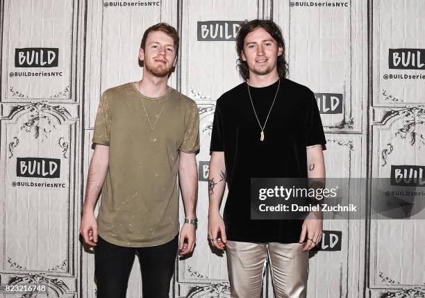 Jimmy Rainsford and Ryan Hennessy of Picture This attend the Build Series to discuss their new EP 'Picture This' at Build Studio on July 26, 2017 in...