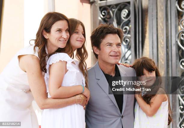 Amanda Anka with Jason Bateman and their daughters, Francesca Nora Bateman and Maple Sylvie Bateman attend the ceremony honoring Jason Bateman with a...