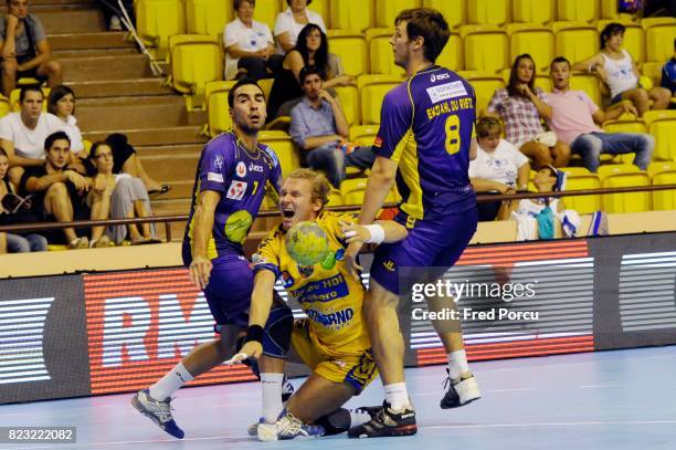 Valero RIVERA / Jan STEHLIK / Kim DU RIETZ EKDAHL - - Saint Raphael / Nantes - Match pour la 3eme Place - Trophee des Champions 2011 -Stade Louis II...