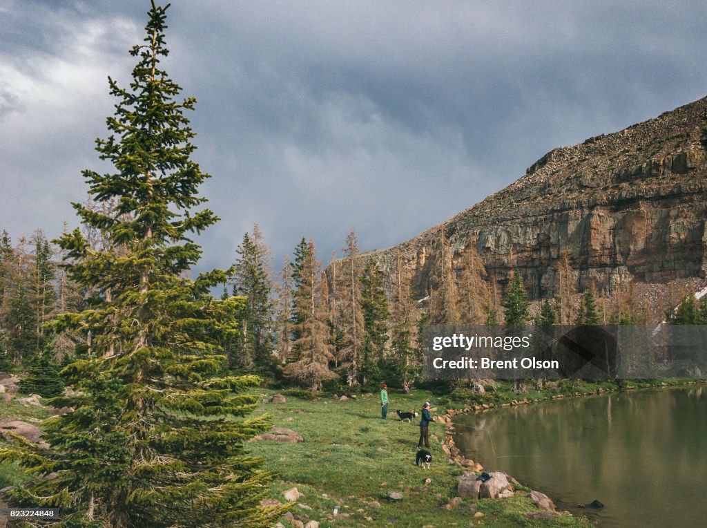 Fly fishing in the High Uintas