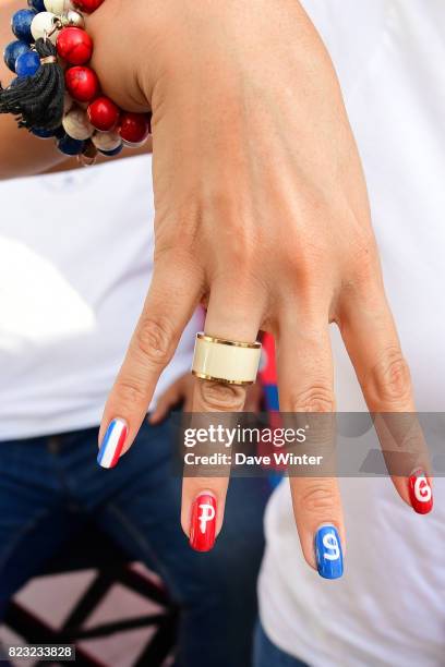 Fan before the International Champions Cup match between Paris Saint Germain and Juventus Turin at Hard Rock Stadium on July 26, 2017 in Miami,...