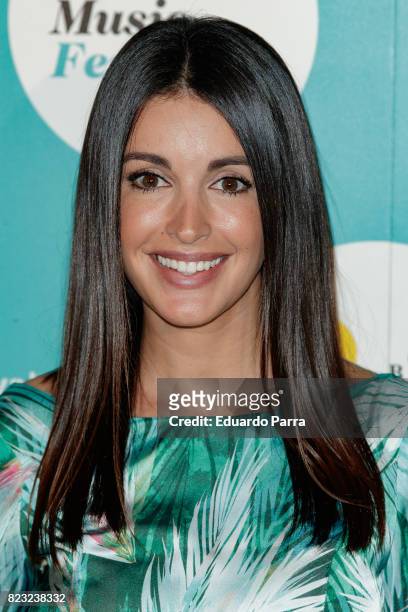 Model Noelia Lopez attends the David Bisbal concert photocall at Royal Theatre on July 26, 2017 in Madrid, Spain.