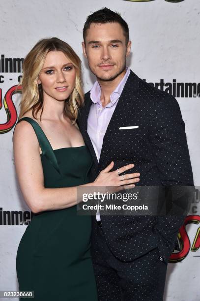 Valorie Curry and Sam Underwood at Entertainment Weekly's annual Comic-Con party in celebration of Comic-Con 2017 at Float at Hard Rock Hotel San...