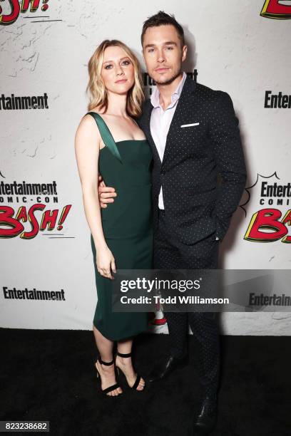 Valorie Curry and Sam Underwood at Entertainment Weekly's annual Comic-Con party in celebration of Comic-Con 2017 at Float at Hard Rock Hotel San...