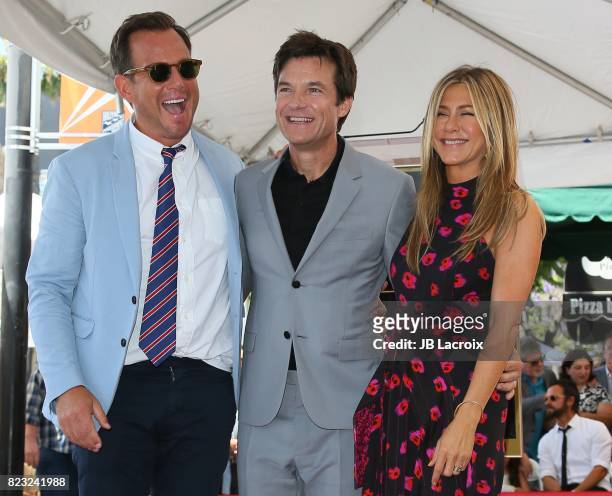 Will Arnett and Jennifer Aniston attend the ceremony honoring Jason Bateman with Star On The Hollywood Walk Of Fame on July 25, 2017 in Hollywood,...