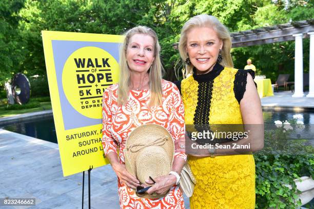 Princess Yasmin Aga Khan and Audrey Gruss attend Kick-off for Second Annual Walk of Hope + 5K Run at Fairwind on July 21, 2017 in Southampton, New...