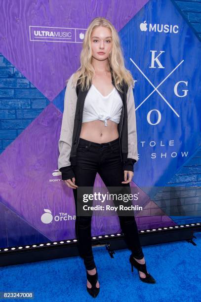 Geneva attends KYGO "Stole The Show" documentary film premiere at The Metrograph on July 25, 2017 in New York City.