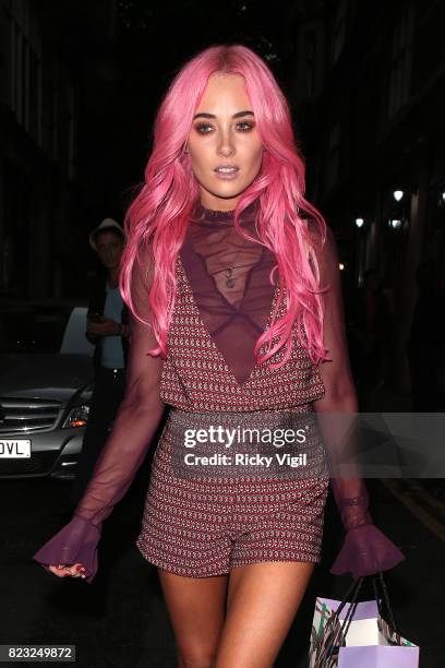 Nicola Hughes attends Spectrum x Mean Girls: Burn Book - launch party at Icetank Studios on July 26, 2017 in London, England.