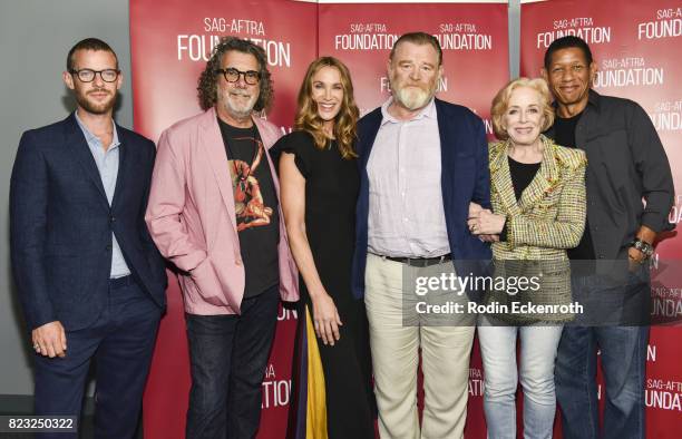 Harry Treadaway, Jack Bender, Kelly Lynch, Brendan Gleason, Holland Taylor, and Scott Lawrence attend the SAG-AFTRA Foundation's Conversations with...