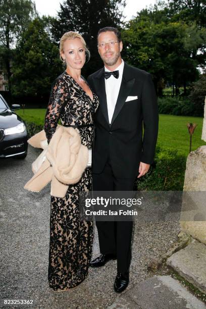 Klaus Kubin and his wife during the International Salzburg Association Gala on July 26, 2017 in Salzburg, Austria.