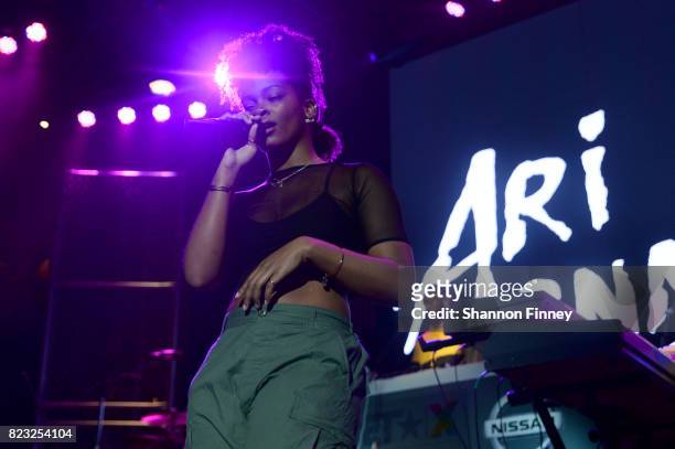 Ari Lennox performs onstage at the BETX On The Road: DMV Concert at The Fillmore Silver Spring on July 26, 2017 in Silver Spring, Maryland.