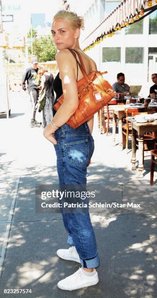 Andreja Pejic is seen on July 26, 2017 in New York City.