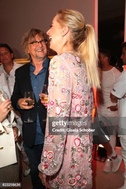 Martin Krug and his ex-girlfriend Verena Kerth during the Hotel Vier Jahreszeiten summer party 'Eclat Dore' on July 26, 2017 in Munich, Germany.