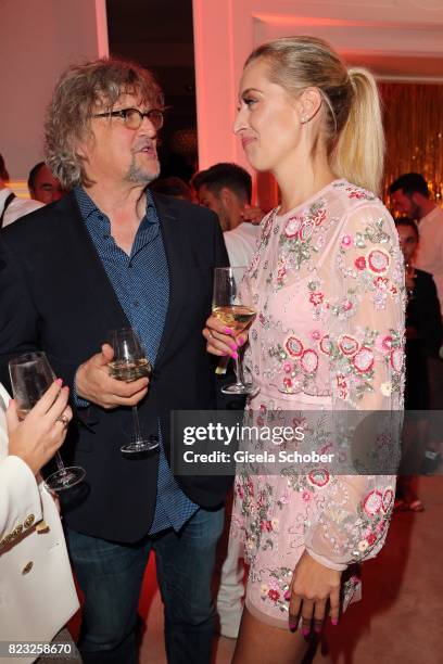 Martin Krug and his ex-girlfriend Verena Kerth during the Hotel Vier Jahreszeiten summer party 'Eclat Dore' on July 26, 2017 in Munich, Germany.