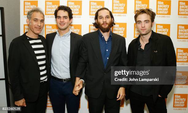 Ronnie Bronstein, Benny Safdie, Josh Safdie and Robert Pattison attend Film Society of Lincoln Center presents "Good Time" at Walter Reade Theater on...