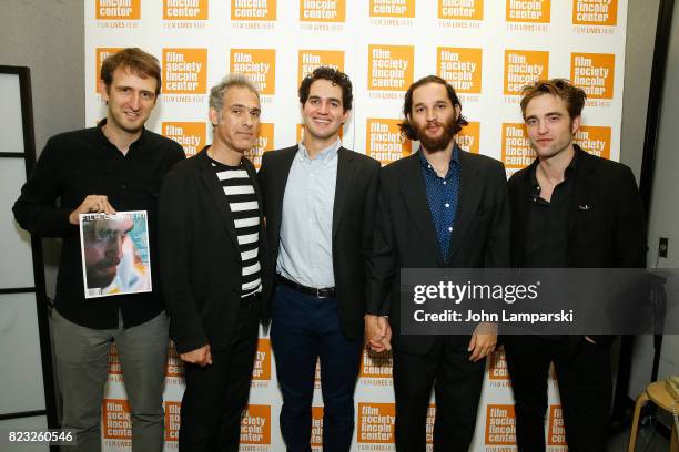 Editor Nicholas Rapold, Ronnie Bronstein, Benny Safdie, Josh Safdie and Robert Pattison attend Film Society of Lincoln Center presents "Good Time" at...