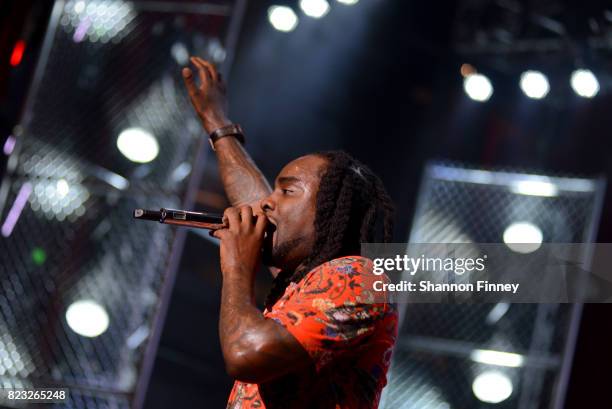 Wale performs onstage at the BETX On The Road: DMV Concert at The Fillmore Silver Spring on July 26, 2017 in Silver Spring, Maryland.