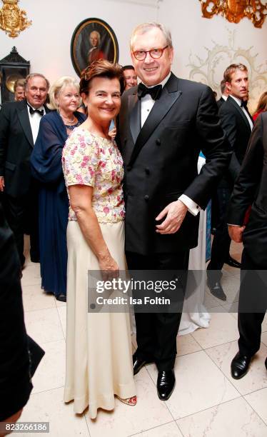 Ernst Rosi and his wife Sylvia Pessl during the International Salzburg Association Gala on July 26, 2017 in Salzburg, Austria.