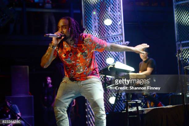 Wale performs onstage at the BETX On The Road: DMV Concert at The Fillmore Silver Spring on July 26, 2017 in Silver Spring, Maryland.