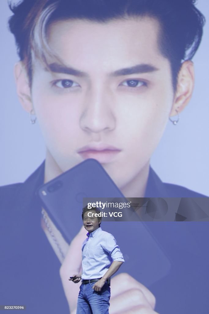Lei Jun And Kris Wu Attend Xiaomi 5X Launch Event