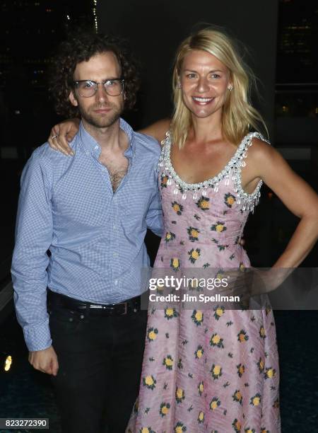 Actor/writer Kyle Mooney and actress Claire Danes attend the screening after party for "Brigsby Bear" hosted by Sony Pictures Classics and The Cinema...