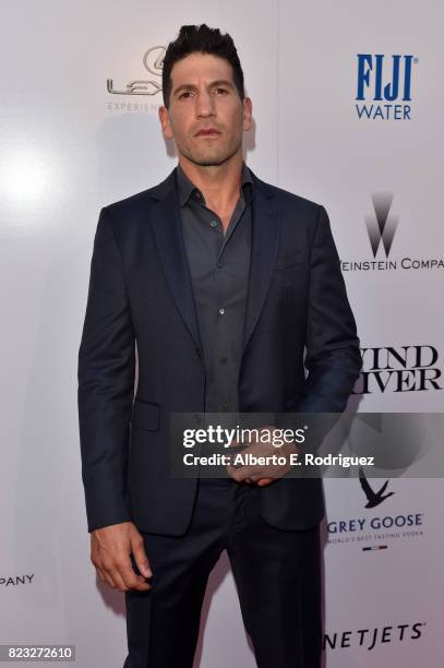 Actor Jon Bernthal attends the premiere of The Weinstein Company's "Wind River" at The Theatre at Ace Hotel on July 26, 2017 in Los Angeles,...