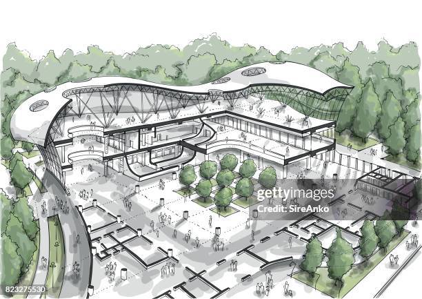 ilustraciones, imágenes clip art, dibujos animados e iconos de stock de arquitectura de la ciudad de color de dibujo - arquitectura